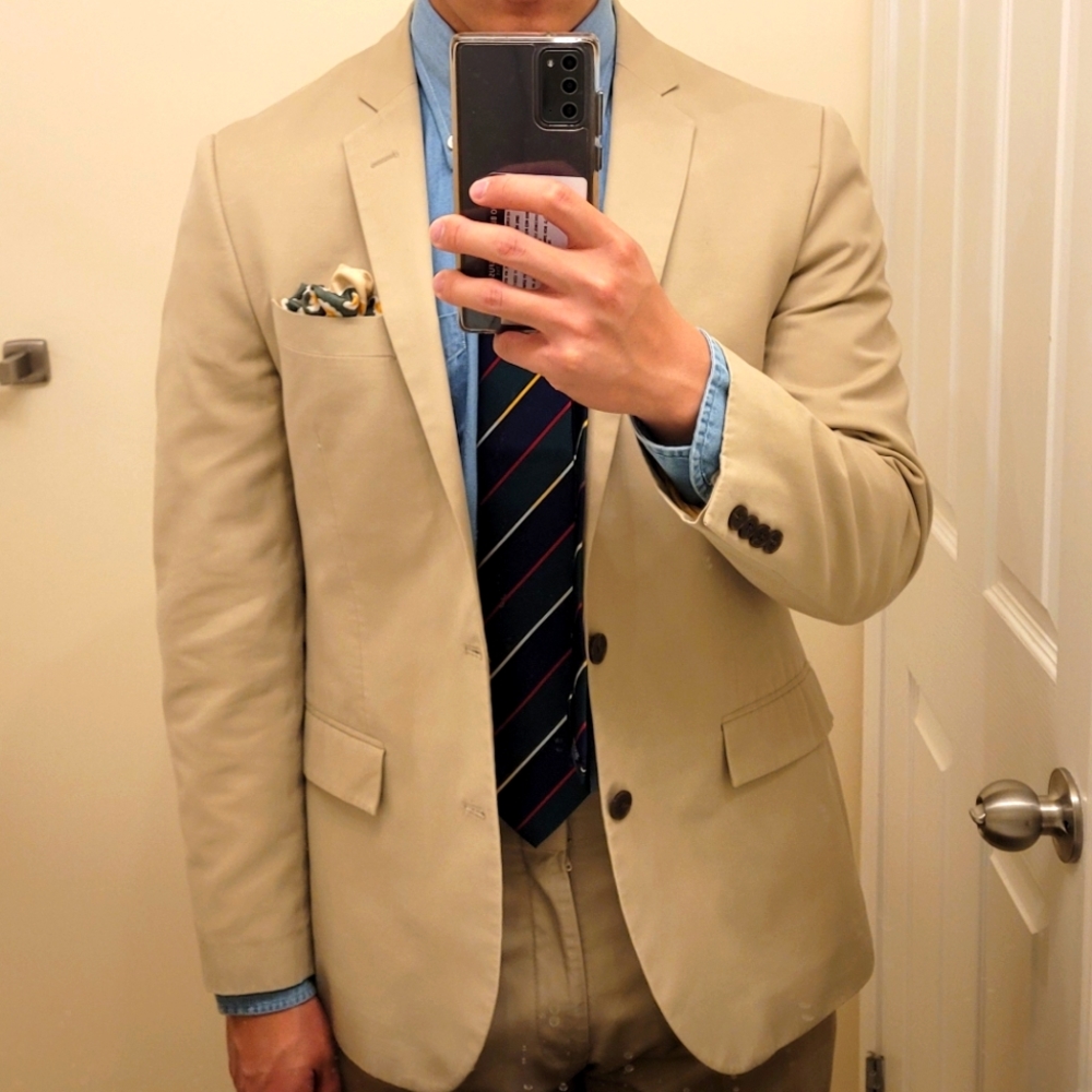 38R Khaki JCREW Suit